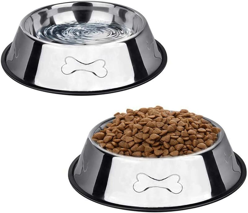 SUOXU Stainless Steel Dog Bowls with Non slip Base 1000 ml 35.2oz