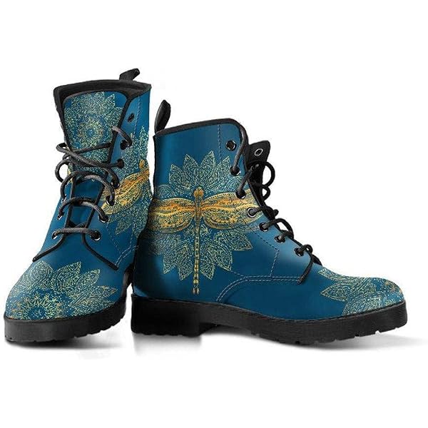 Amazon.com: Tribal Wolf Vegan Leather Boots | All Season  display picture 1