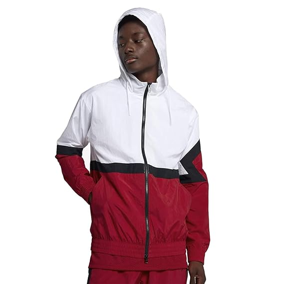 all white jordan windbreaker