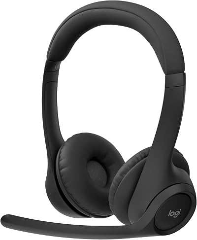 Logitech Zone 300 Wireless Headset with Noise-Cancelling Mic Black