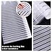 Rabbitgoo Privacy Window Film Static Cling Frosted Glass Film Window Frosting Film No Glue Window Sticker UV Protection White Stripe for Home Office Kitchen Living Room 17.5 x 59 inches (44.5 x 150cm)