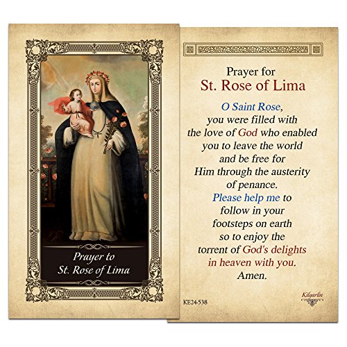 Buy Prayer to St. Rose of Lima Laminated Holy Card Online at desertcartINDIA