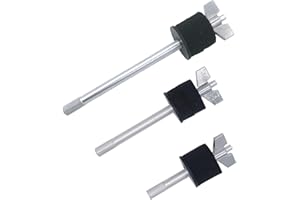 TUOREN 3Pcs Cymbal Stackers, 4 inch, 5.7 inch and 7.28inch Cymbal Stacker Mount 8mm Thread Cymbal Stacker Attachment Percussion Instrument Accessories