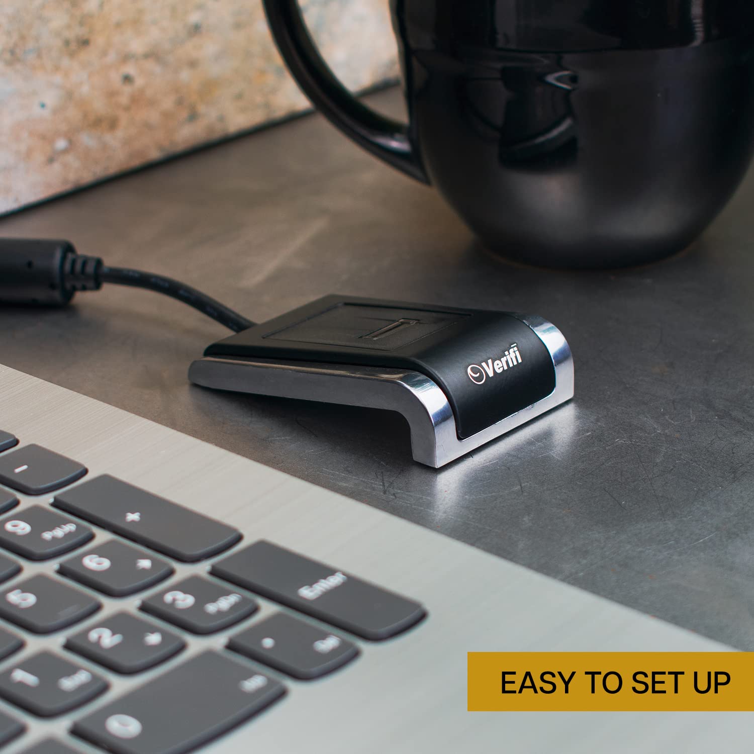 Verifi P2000 Desktop USB Fingerprint Reader - Windows Hello, Passkey Operation