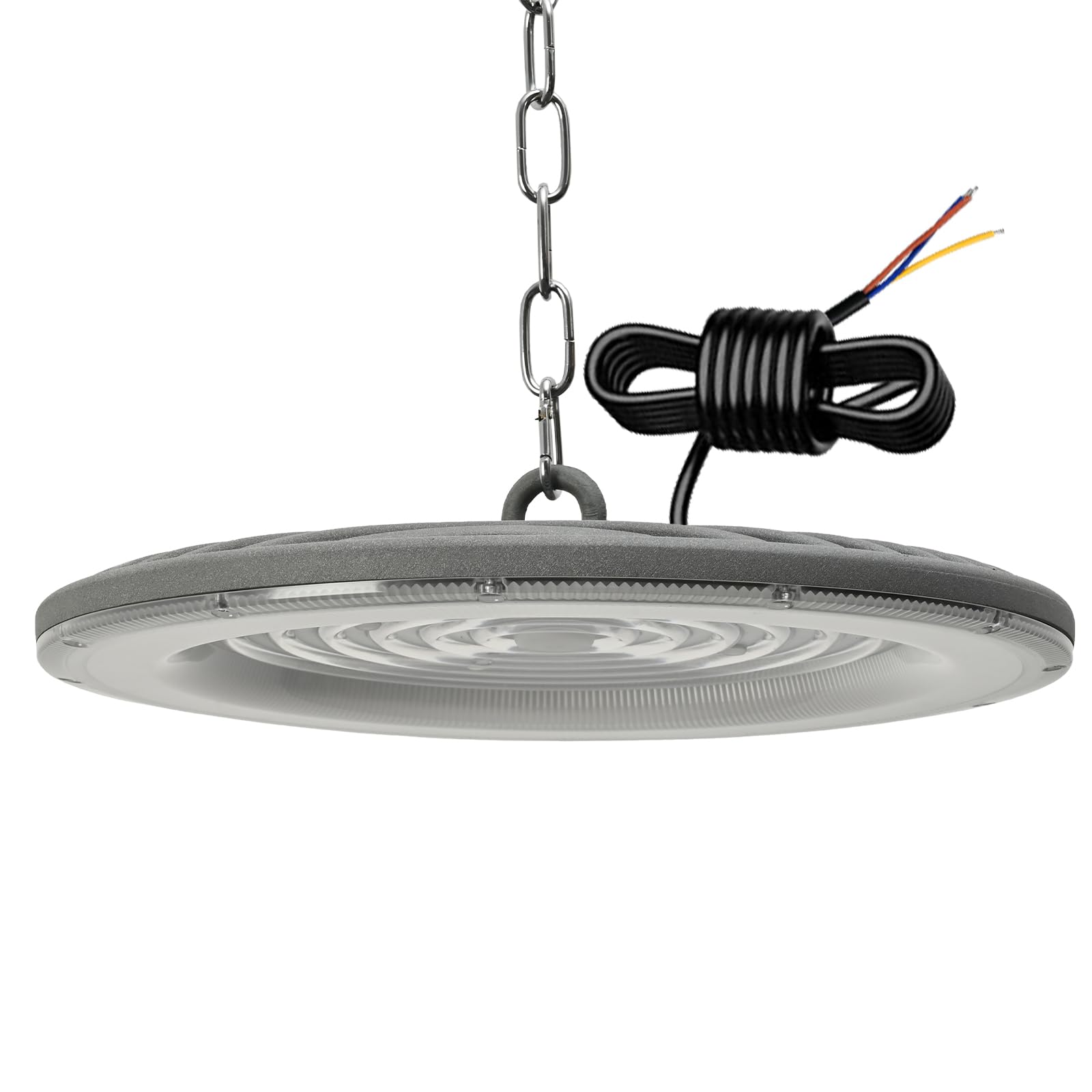 treoir 200W UFO LED High Bay Light, 24000LM LED Warehouse Lighting 6500K Cold White Industrial UFO Lamp, IP65 Waterproof Commercial Bay Lighting for Warehouse Garage Factory Workshop