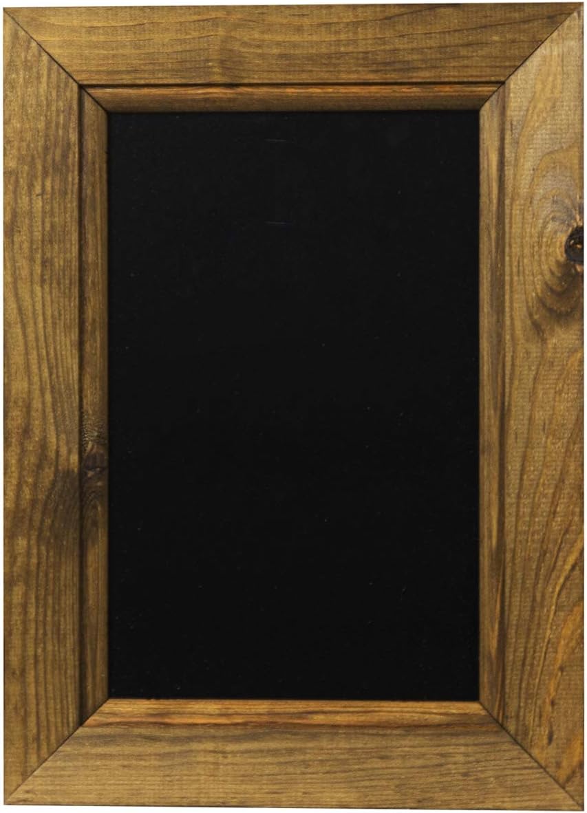 Chalkboards UK Framed Chalkboard/Blackboard, Wood, Black, A4 (33.5 x 24