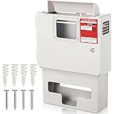 Geiserailie 1 Set Wall Mount Locking Cabinet for 5 Qt Sharps Container | Glove Box Below, Locking Cabinet for Secure Sharps Disposal, Includes Wall Mount Screws, Fits 5 Quart Sharps Container