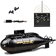 Mini Remote Control Submarine Boat Nuclear Submarine RC Race Boat 6CH High Speed Waterproof Diving in Pools Lake Gift Toy Kids Boys