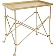 Creative Co-op EC0221 20" Metal Rectangle Table Occassional Furniture, Gold