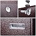 Yescom Wall-Mounted Mail Box Large Lockable Letterbox w/ 2 Keys for Home Post Security Outdoor, Black, 0-9 Number Stickers