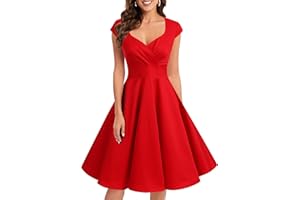Bbonlinedress Women Short 1950s Retro Vintage Cocktail Party Swing Dresses