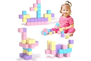 KAEILORU Magnetic Blocks for Toddlers Ages 3-5 Macaron 1.21 Inches Magnetic Building Blocks for Kids Ages 4-8 Gifts Montessori Magnet Cubes Sensory Toys for 3+ 4 5 6 7 Year Old Girls Boys Birthday Christmas