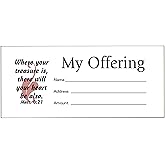 Broadman Church Supplies My Offering Bill Size Envelope, 100 Count
