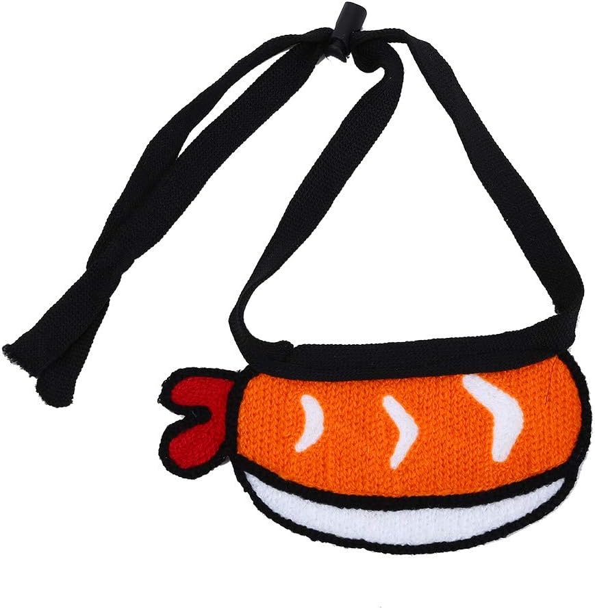 AILOVA Cat Dog Bandana, Collar Bibs Scarf Collar Adjustable Pet Neckerchief Scarf Waterproof for Cats Dog Puppy Pet Products Dog Harnes (S,Sushi shrimp)