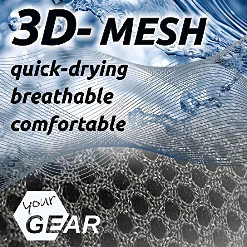 your GEAR Sovana 3D - XXL Gartenstuhl Hochlehner - 6-Fach Verstellbarer Klappstuhl - Quick Dry Polsterung & 3D Mesh-Bezug - Ergonomischer Gartensessel – Bild 5
