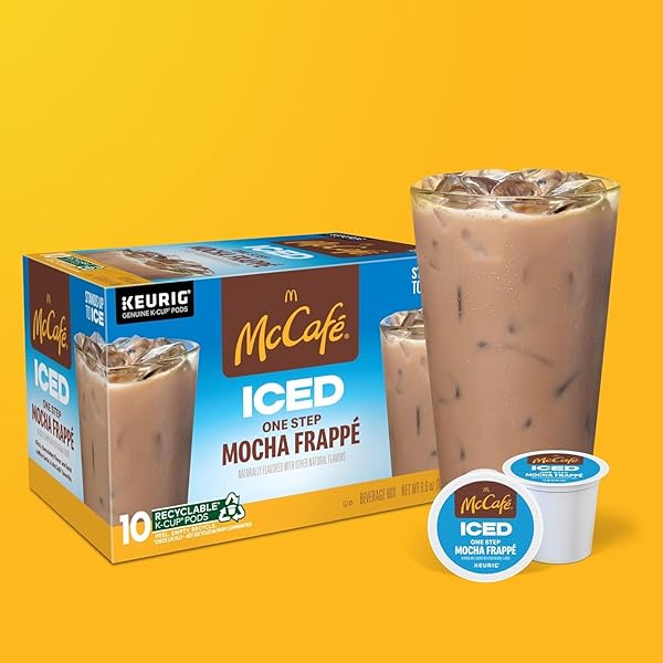 MCCAFE, K-CUP PODS ICED MOCHA FRAPPE BEVERAGE MIX, 10 COUNT