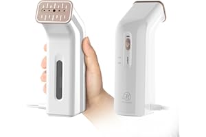 M MISTSINCE Travel steamer for clothes,100V-240V for global traveling,book-size integrated design,compack steamer & iron 2 In 1 for clothes mini 1.2lbs,small clothes steamer handheld for home,office(Panda colors)