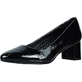 Trotters Women's Loafer/Slipon Pump, Black Snake, 7 Wide