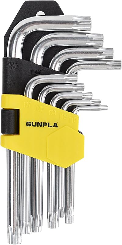 Gunpla Hex Key Set Torx End Short Arm Wrench 9pcs T10-T50 Case
