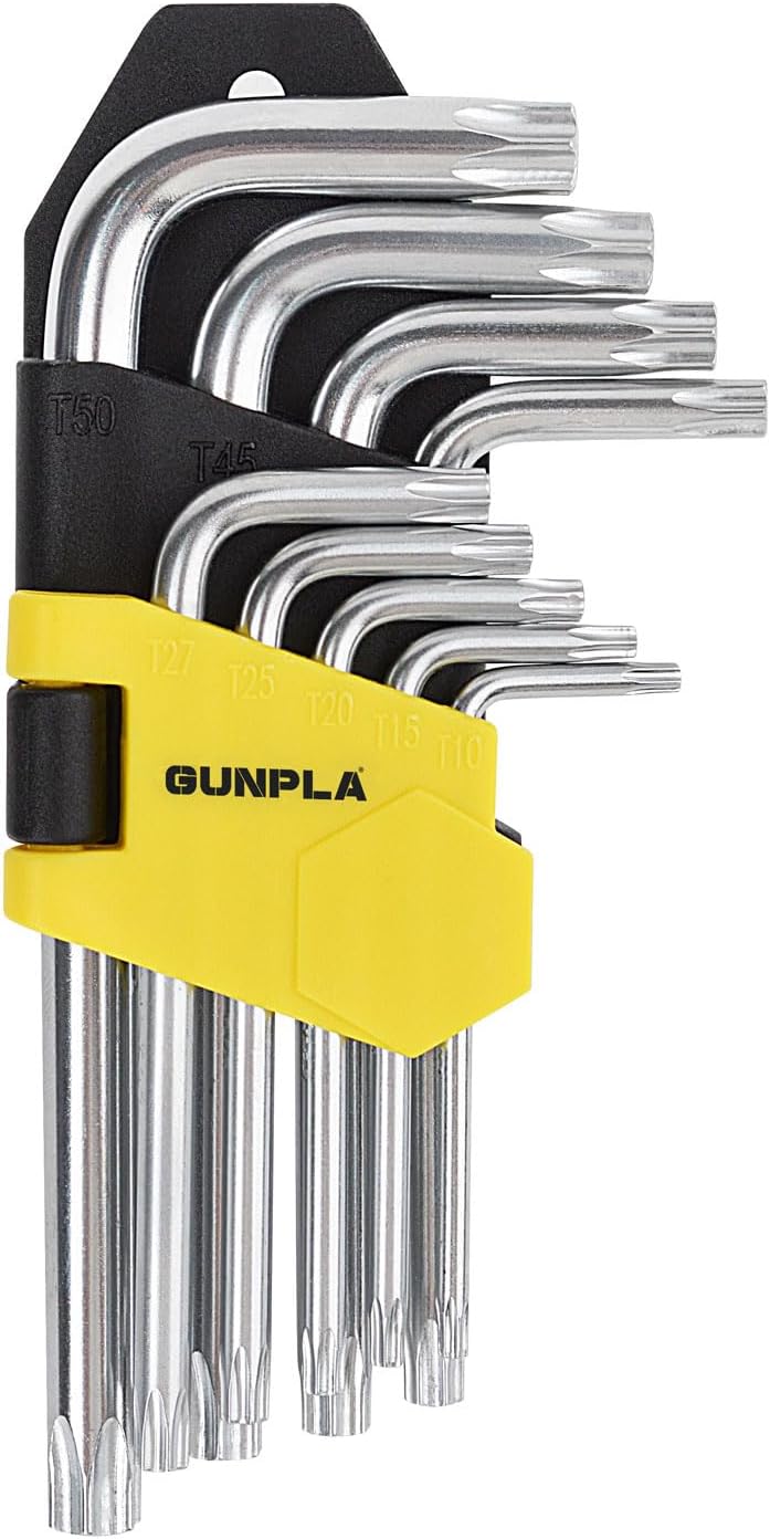 Gunpla Hex Key Set Torx End Short Arm Wrench 9pcs T10-T50 Case
