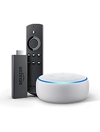 Echo Dot (3rd Gen) bundle with Fire TV Stick - Sandstone