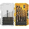 DEWALT Drill Bit Set, 14-Piece, 135 Degree Split Point, For Plastic, Wood and Metal (DWA1184)