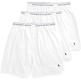 POLO RALPH LAUREN Underwear Boxers Pack, 3-Pack, Classic Fit Cotton Knit Boxer, 100% Cotton Moisture Wicking Boxers