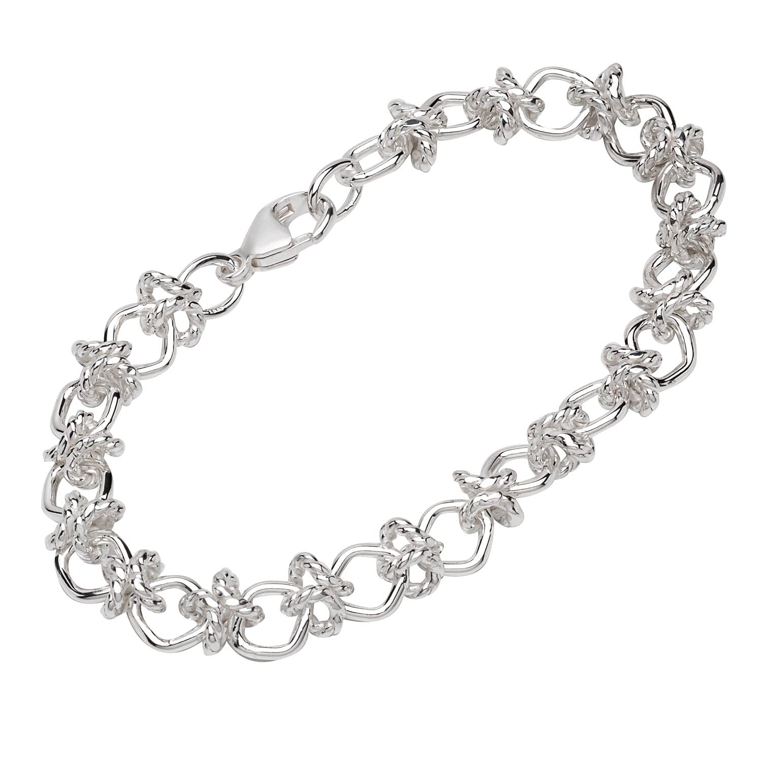 NKlaus bracelet 925 Sterling Silver 19,5cm designer chain ladies anchor chain fine 12831