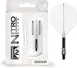 Red Dragon Nitro Flite Darts Integrated Flight & Shaft System No.2 Black Clear