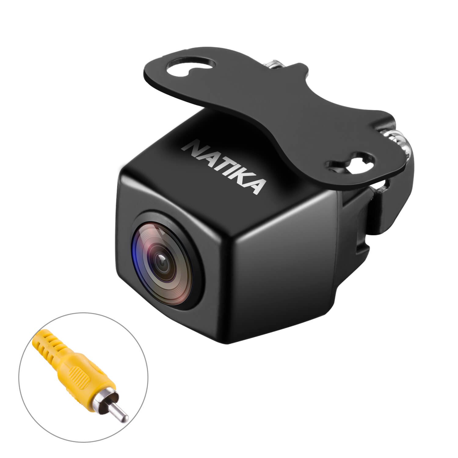 【Upgrade Version】 NATIKA 720P Backup/Front View Camera, IP69K Waterproof Starlight Night Vision High Definition and Super Wide Angle Reverse Rear View Backup Camera for Cars Jeep Trucks SUV RV Van