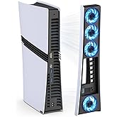 Ps5 Pro 4 Cooling Fans,Ps5 Pro Accessories Fans with USB 3.0,Efficient Quiet Cooler Fan with Adjustable Speed,Cooling Fan for PlayStation5 Pro Temperature-Controlled