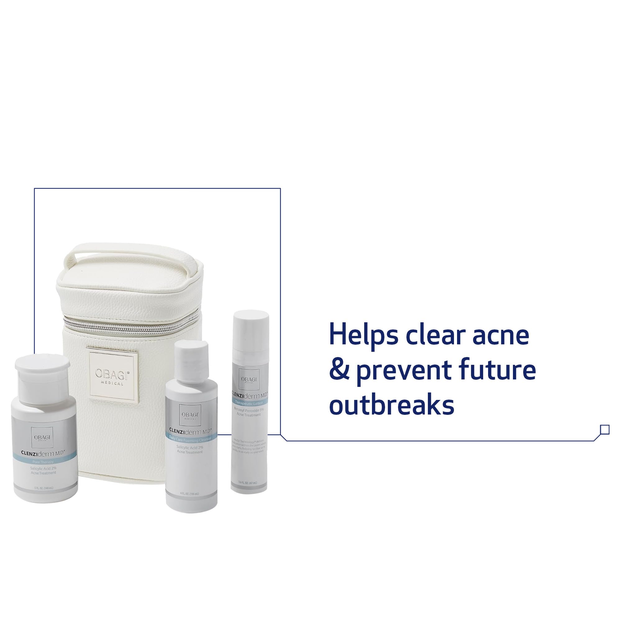 Obagi CLENZIderm M.D. Pore Therapy Exfoliating BHA Toner - Unclogs Pores with 2% Salicylic Acid Acne Treatment – 5 oz