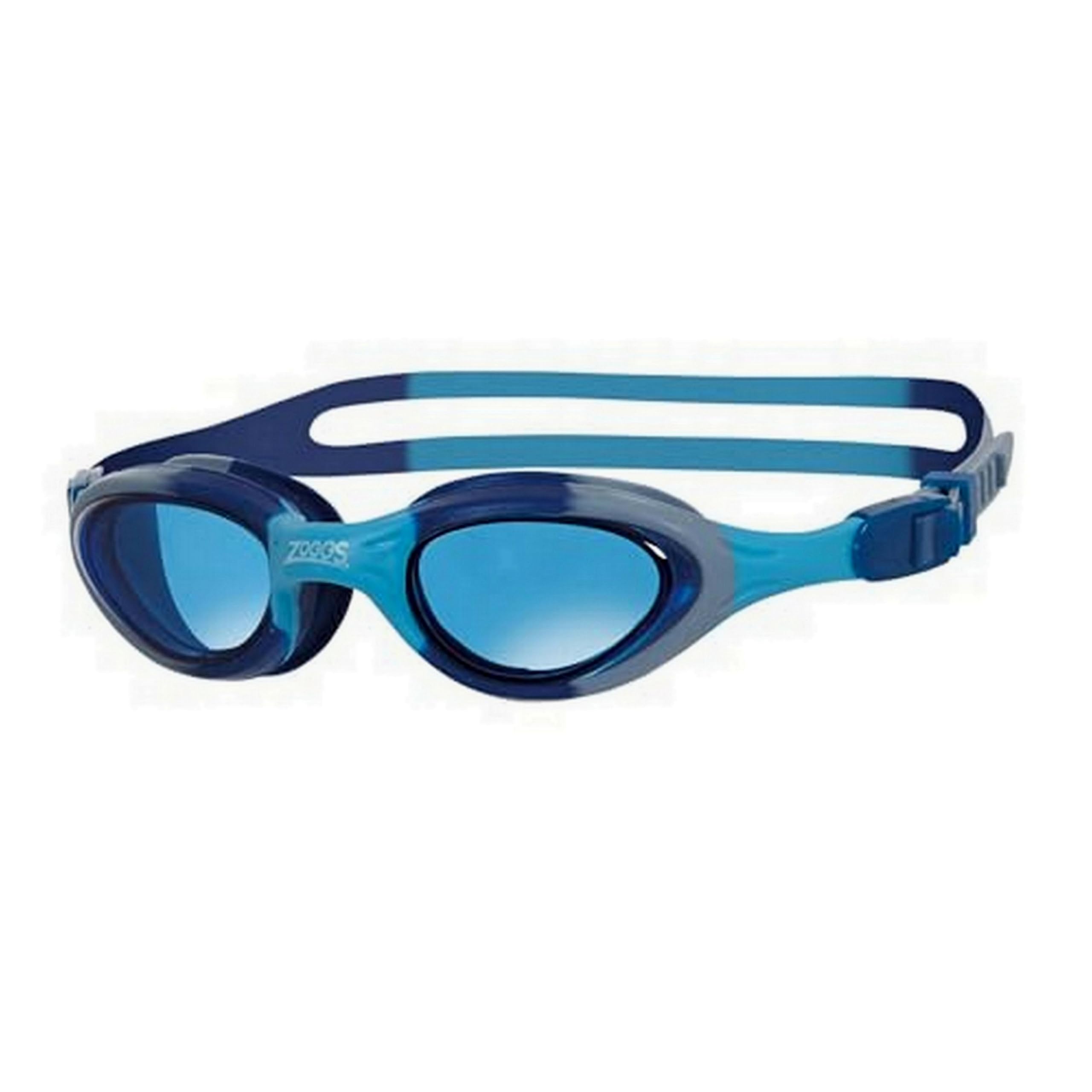 Zoggs Super Seal Swimming Goggles Kids (Age 6-14, Blue Tinted Lens, Blue) UV Protection, Anti-Fog, Junior Boys & Girls Quick Adjust, Split Yoke Strap, Kids Goggles — image 1