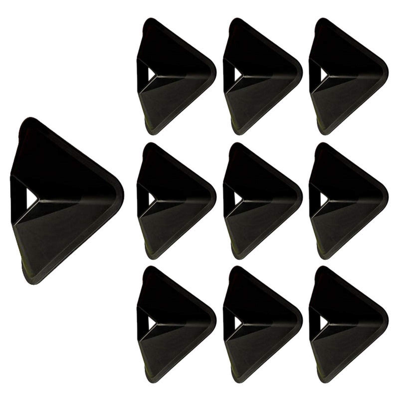 papyrifer 10 Pcs Training Marker Cones Set, Soccer Disc Cones Sports Safety Marker Cones for Sport Running Football Field Black