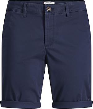 JACK & JONES Herren Chino Shorts Regular Fit 12165604,Navy Blazer,M