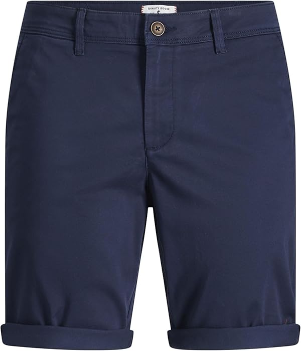 JACK & JONES Herren Chino Shorts Regular Fit 12165604,Navy Blazer,M