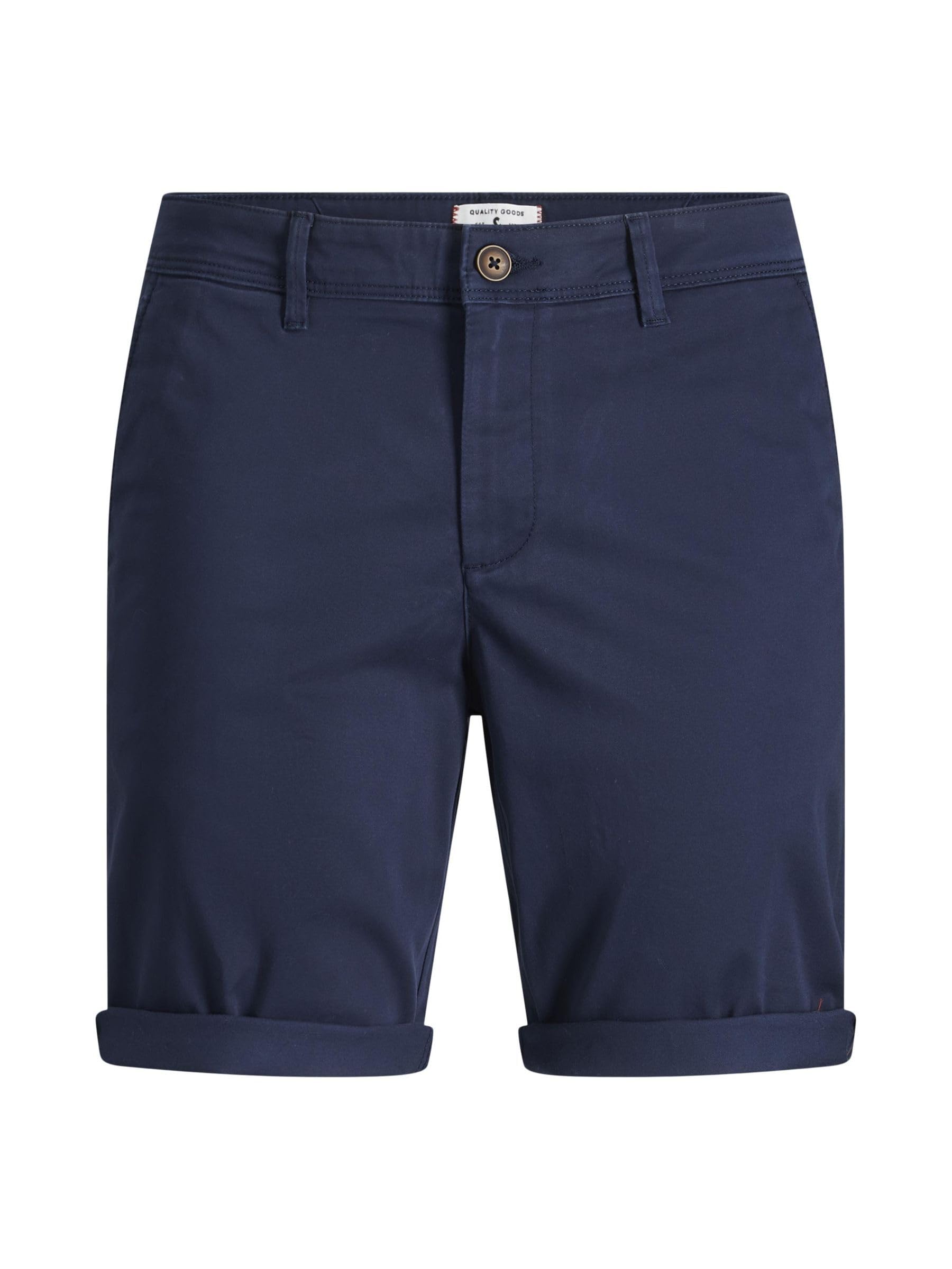 JACK & JONES Herren Chino Shorts Regular Fit 12165604,Navy Blazer,L