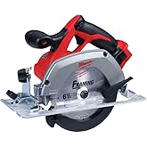 Milwaukee M18 2630-20 18 Volt Lithium Ion 6-1/2" 3,500 RPM Cordless Circular Saw w/ Magnesium Guards and Included 24-Tooth Ca