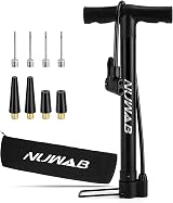 NUWAB Bike Floor Pump Dual Valve 120 PSI with Accessory Pack Canvas Bag view 1