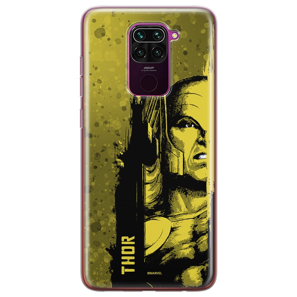 ERT GROUP mobile phone case for Xiaomi REDMI NOTE 9 original and officially Licensed Marvel pattern Thor 001 optimally adapted to the shape of the mobile phone, case made of TPU
