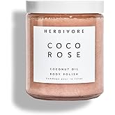 HERBIVORE Coco Rose Coconut Oil Body Polish | Exfoliating Body Scrub with Shea Butter | Smooths 
Softens Skin, Plant-Based, 