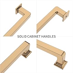 9BUILD 10 Pack 7.5 Inch Cabinet Handles Champagne