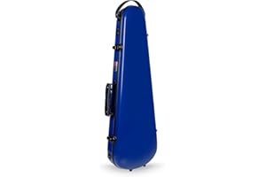 Crossrock Fiberglass Violin Case, 4/4 Full Size, Backpack Style,Navy Blue