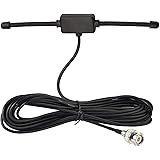 Bingfu VHF UHF Car Truck Police Scanner Adhesive Mount Antenna Vehicle Ham Radio Amateur Radio Mobile Scanner BNC Male Dipole Antenna Compatible with Uniden Bearcat Whistler Radio Shack Radio Scanner
