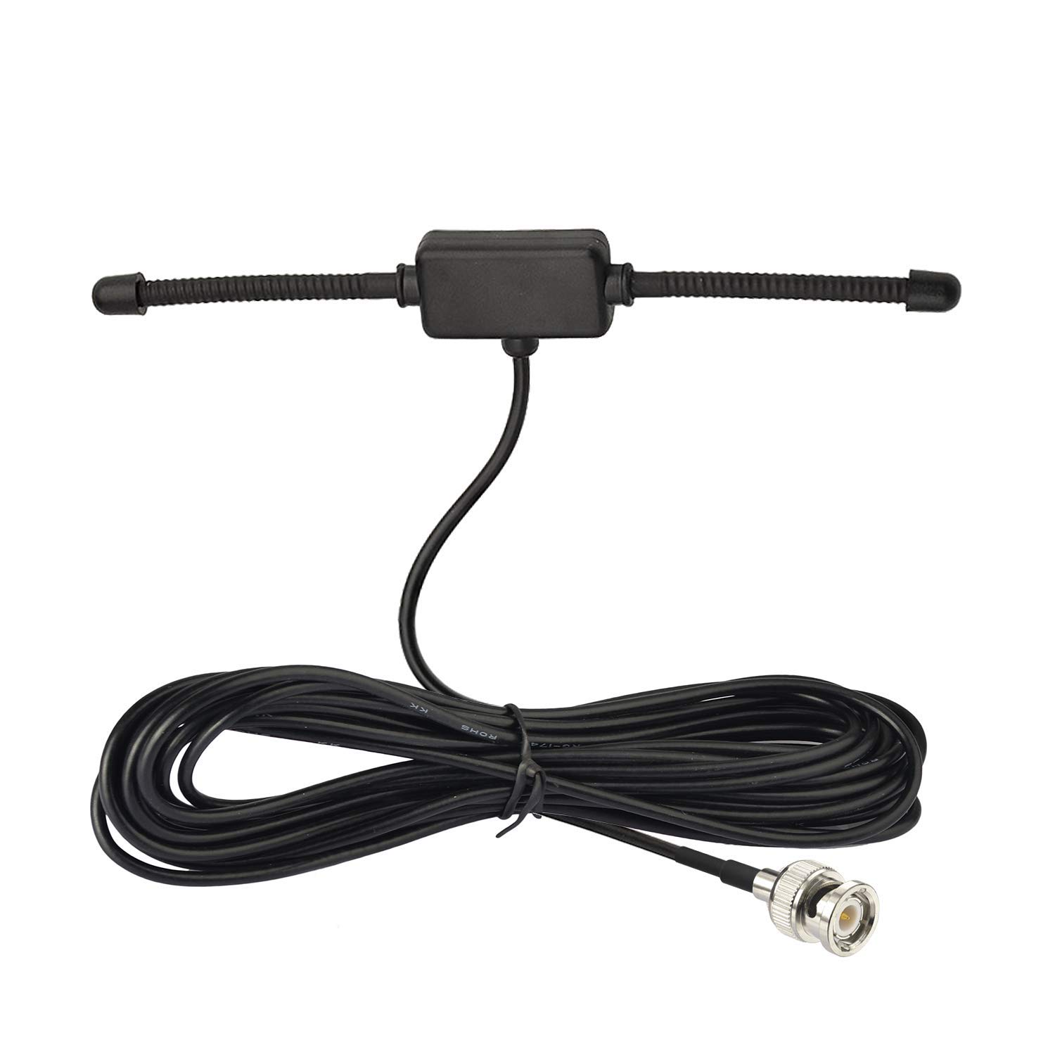 Bingfu VHF UHF Scanner Antenna BNC Male Car Truck Police Scanner Adhesive Mount Aerial CB & Ham Radio Mobile Scanner Antenna Compatible with Radio Scanner