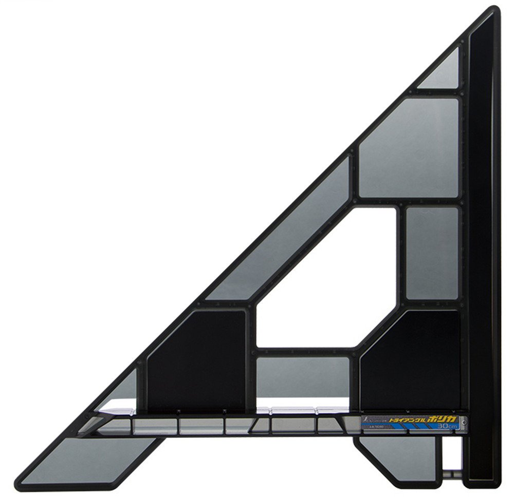 シンワ測定 丸ノコガイド定規トライアングルポリカ30cm78280の商品画像