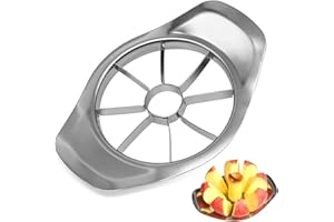 Apple Slicer, Thickened Apple Corer Cutter 8-Blade Sharp Full Stainless Steel Apple Fruit Corer and Divider, Large, Suitable 