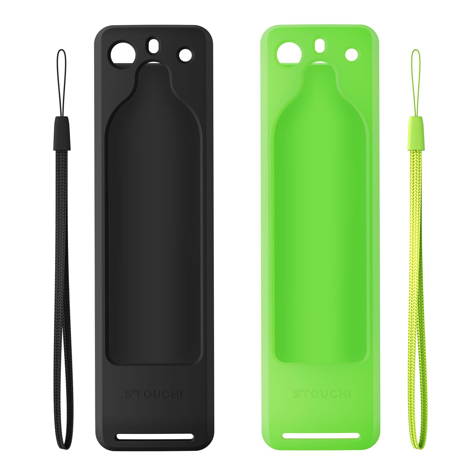 [2 Pack]Stouchi Silicone Cover for TV Stick(3rd Gen/4K) Voice Remote,Protective Case,Lightweight Anti Slip Shockproof Remote Cover Compatible with All-New 3rd Gen Remote Control (Green & Black)