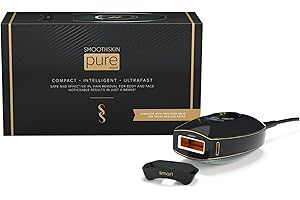 SmoothSkin Pure Mini IPL Laser Hair Removal Device, Long-Lasting, for Body & Facial Hair Removal, Alternative to Laser Hair Removal, Bikini Shaver & Epilator, with Precision Head for Small Areas