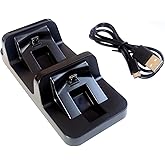 PS4 Controller Dual Charging Dock Station with USB Charging Cable Compatible/Replacemen for PlayStation 4 PS4/PS4 Slim/PS4 Pro Charger